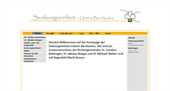 Desktop Screenshot of kirche.seelsorgeeinheit-unterm-bernhardus.de